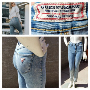 Vintage‎  guess High-Rise Skinny Jeans